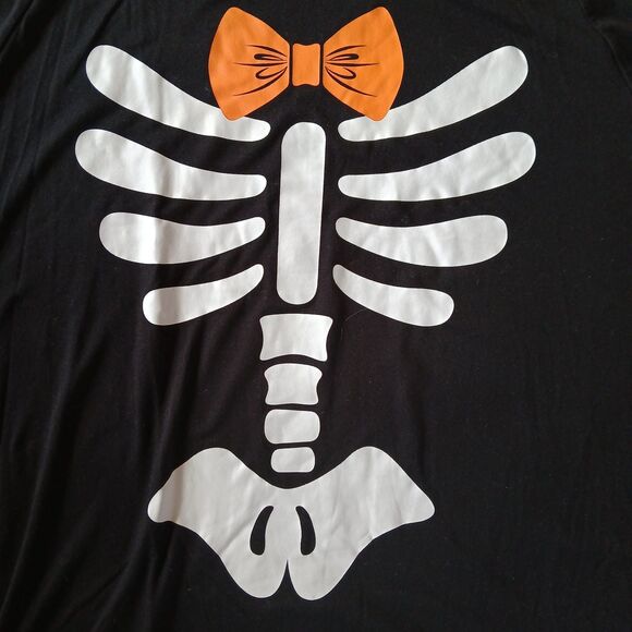 Celebrate Halloween Skeleton Shirt 2XL Black Long Sleeve Halloween Costume Top - Picture 2 of 6